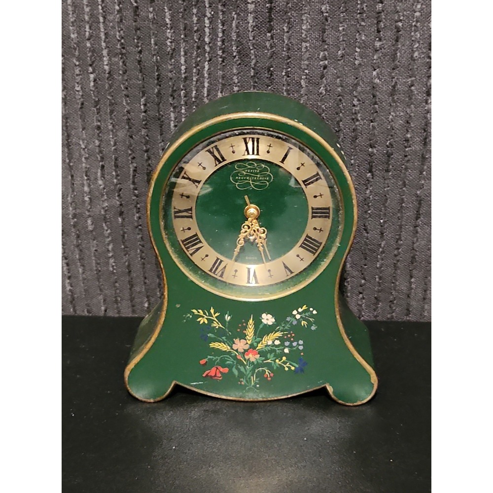 Vintage Jaeger-LeCoultre Petite Neuchateloise Musical Alarm Table Clock Swiss